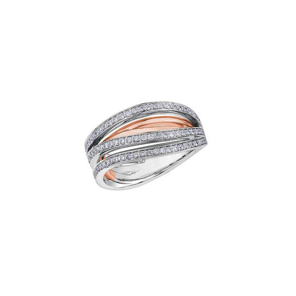 Bague en diamant, or, argent 