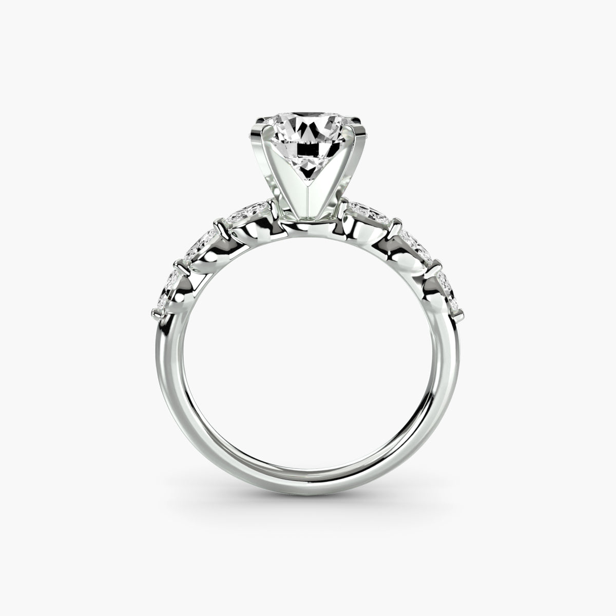 The Floral Accent Solitaire