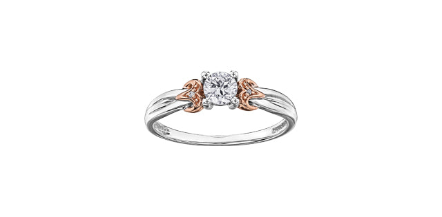 bijouterie-clermont-labrecque-Bague-diamants-solitaire-or-10K-rose-blanc-am291
