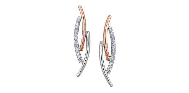 bijouterie-clermont-labrecque-Boucles-oreilles-diamants-or-10K-rose-blanc-dd2804