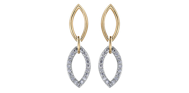 bijouterie-clermont-labrecque-Boucles-oreilles-duo-diamants-or-10k-deux-tons-dd2860
