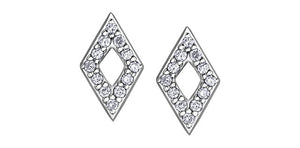 bijouterie-clermont-labrecque-Boucles-oreilles-losange-diamants-or-10k-blanc-dd3132