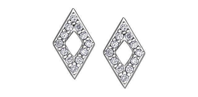 bijouterie-clermont-labrecque-Boucles-oreilles-losange-diamants-or-10k-blanc-dd3132