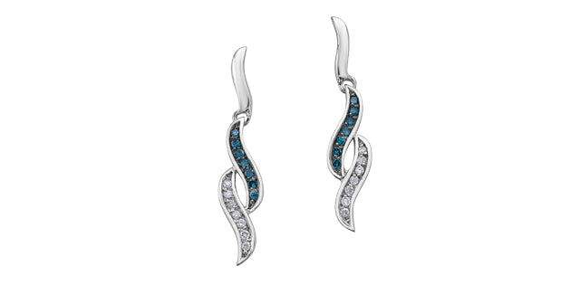 bijouterie-clermont-labrecque-Boucles-oreilles-vagues-diamants-bleu-blanc-or-10K-blanc-dd2715