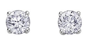 bijouterie-clermont-labrecque-Boucles -oreilles-diamants-or-14K-blanc-am101