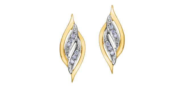 bijouterie-clermont-labrecque-Boucles -oreilles-tourbillon-diamants-or-10k-jaune-dd2998