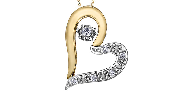 bijouterie-clermont-labrecque-Pendentif-cœur-diamants-flottant-or-10k-2-tons-dd7205