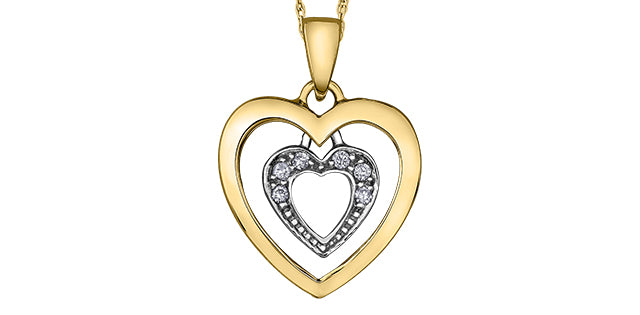 bijouterie-clermont-labrecque-Pendentif-cœur-duo-amovible-diamants-or-10k-2-tons-dd7182