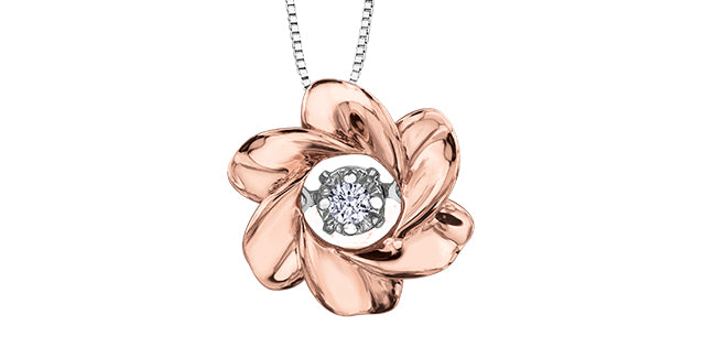 bijouterie-clermont-labrecque-Pendentif-fleurs-diamants-flottant-or-10k-rose-blanc-am327