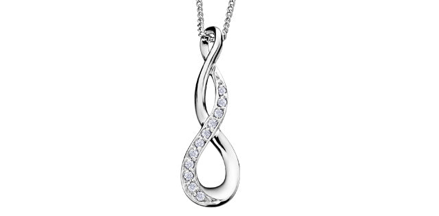 bijouterie-clermont-labrecque-Pendentif-infini-diamants-or-10K-blanc-pp2323wc