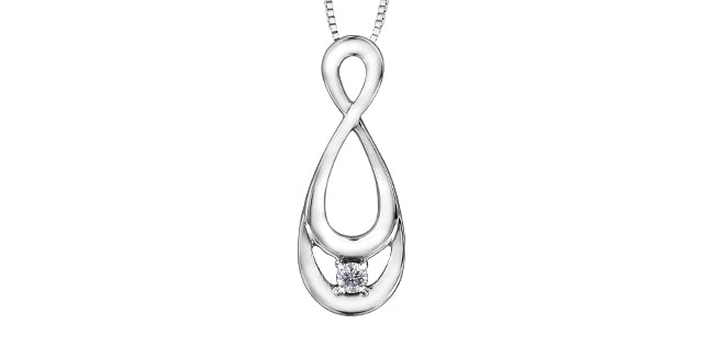 bijouterie-clermont-labrecque-Pendentif-infini-double-diamants-or-10k-blanc-am409
