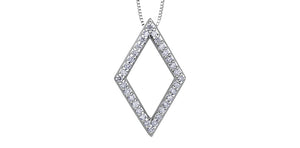 bijouterie-clermont-labrecque-Pendentif-losange-diamants-or-10k-blanc-dd3133