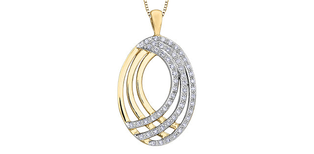 bijouterie-clermont-labrecque-Pendentif-ovale-diamants-or-10K-2-tons-dd3098