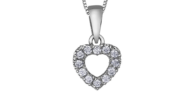 bijouterie-clermont-labrecque-pendentif-cœur-diamants-or-10K-blanc-dd7185